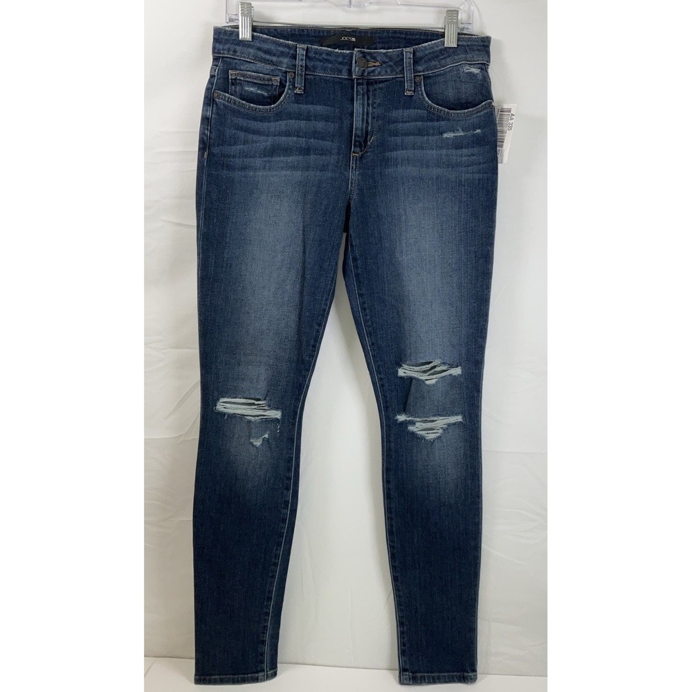 NWT Women's‎ Joe's Jeans Mid Rise Skinny Ankle Distressed Jeans Sz 28 (30"X30")